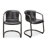 Modern European furniture - Cantilevered Dining Chair Set (2) - www.oroa.com