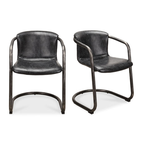 Modern European furniture - Cantilevered Dining Chair Set (2) - www.oroa.com