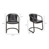 Modern European furniture - Cantilevered Dining Chair Set (2) - www.oroa.com