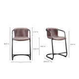 Modern European furniture - Cantilevered Counter Stool Set (2) - www.oroa.com