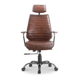 Modern European furniture - Adjustable Leather Office Chair - www.oroa.com