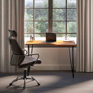 Modern European furniture - Adjustable Leather Office Chair - www.oroa.com