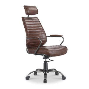 Modern European furniture - Adjustable Leather Office Chair - www.oroa.com