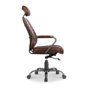 Modern European furniture - Adjustable Leather Office Chair - www.oroa.com