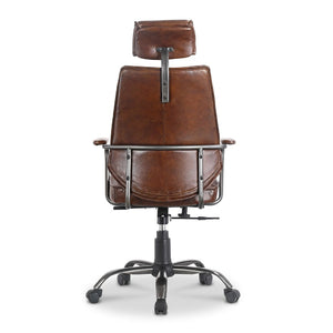 Modern European furniture - Adjustable Leather Office Chair - www.oroa.com