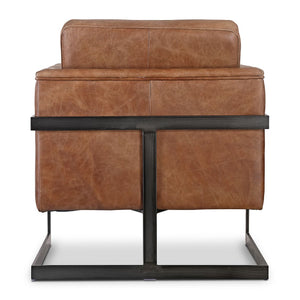 Modern European furniture - Leather Cantilevered Club Chair - www.oroa.com