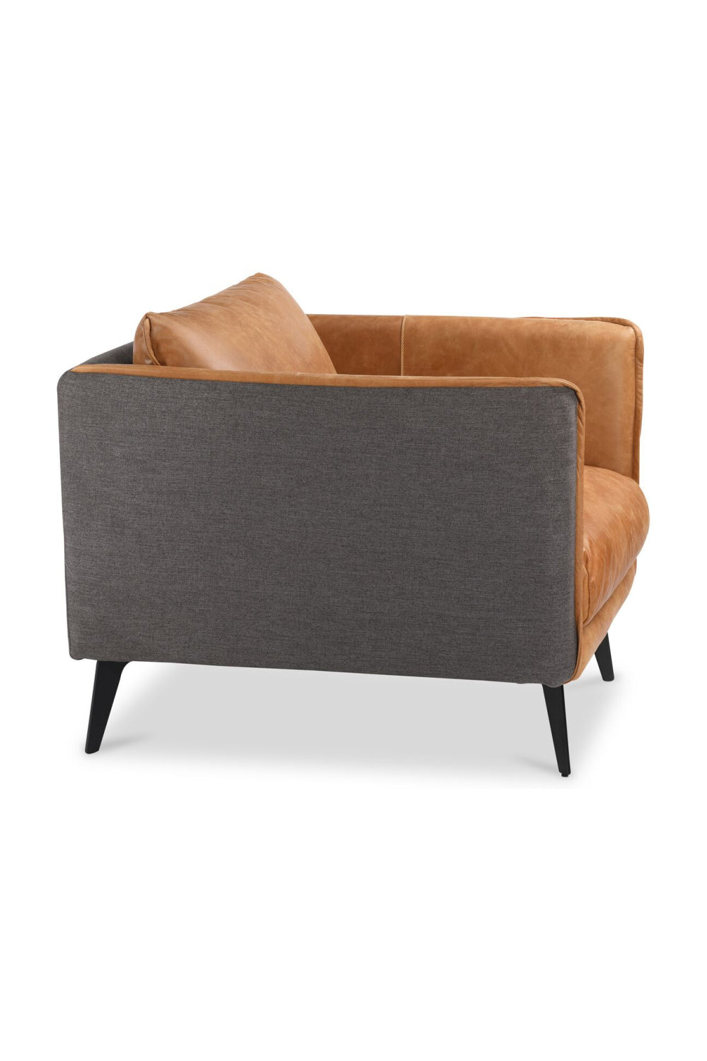Brown Leather Lounge Armchair | Novi Living Messina | Oroa.com