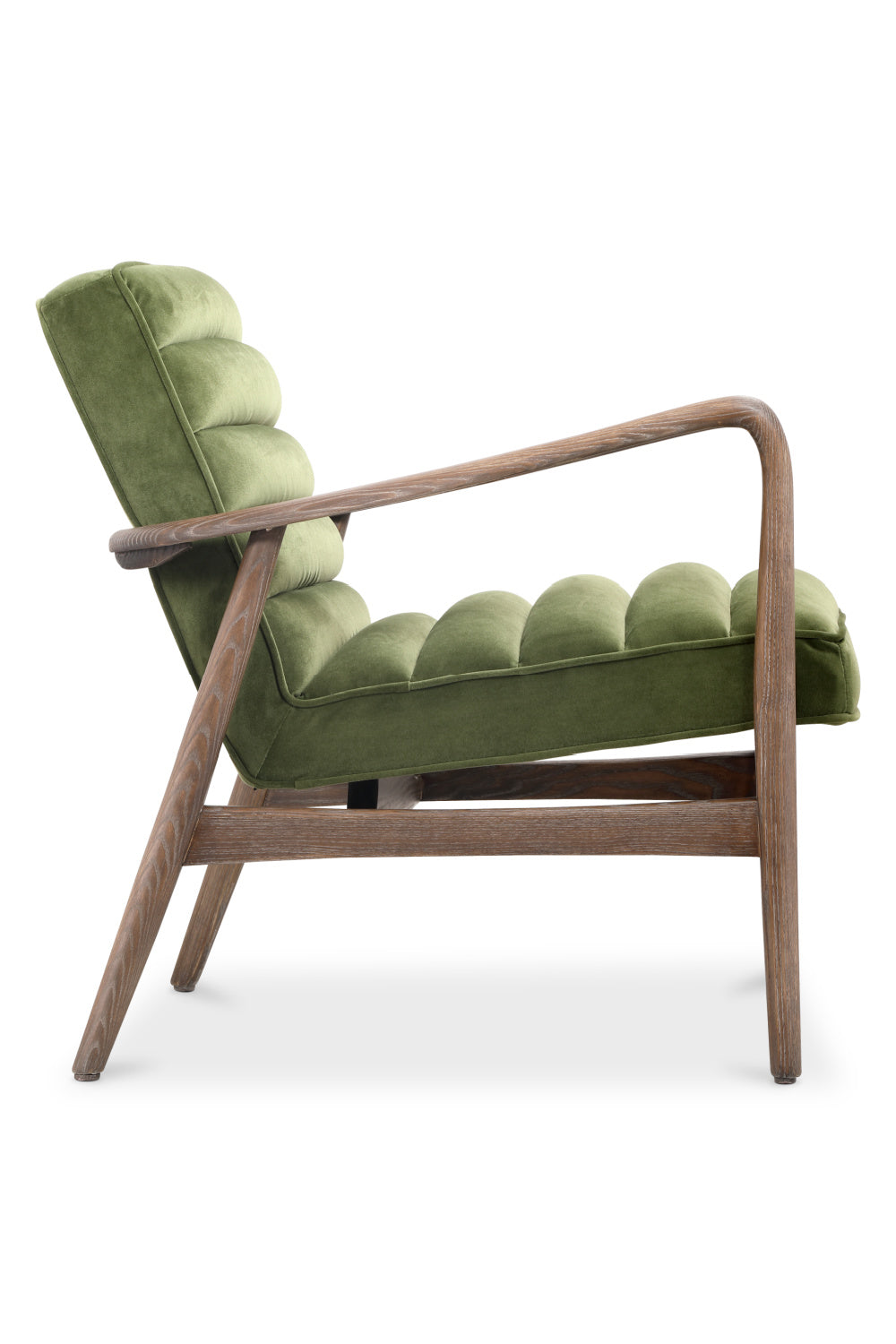 Modern European furniture - Green Velvet Tufted Lounge Chair - www.oroa.com