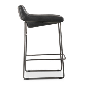 Modern European furniture - Leather Backless Counter Stools (2) - www.oroa.com