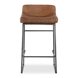 Modern European furniture - Leather Backless Counter Stools (2) - www.oroa.com