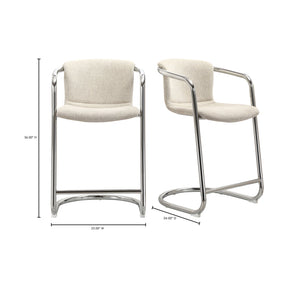 Modern European furniture - Cantilevered Counter Stool Set (2) - www.oroa.com