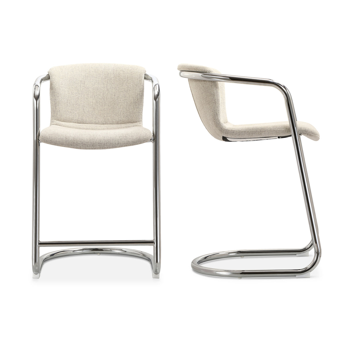 Modern European furniture - Cantilevered Counter Stool Set (2) - www.oroa.com