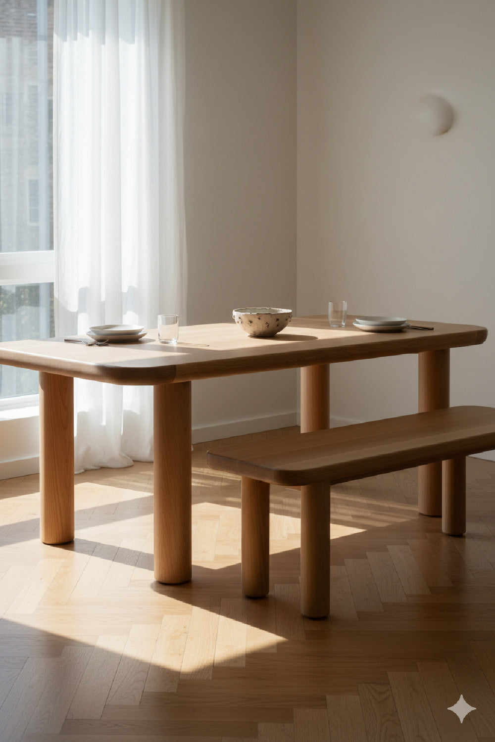 Scandinavian Style Oak Dining Table | Novi Living Anders