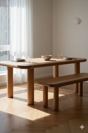 Scandinavian Style Oak Dining Table | Novi Living Anders