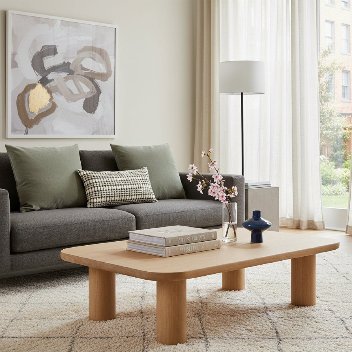 Modern European furniture - Natural Oak Coffee Table - www.oroa.com