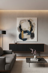 Black Ribbed 4-Door Sideboard | Novi Living Araya | Oroa.com