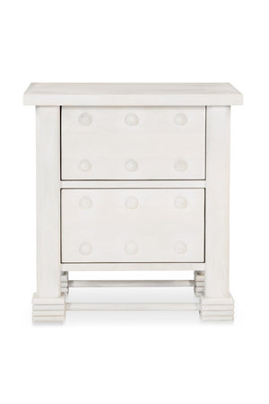 Modern European furniture - Whitewashed 2-Drawer Nightstand - www.oroa.com