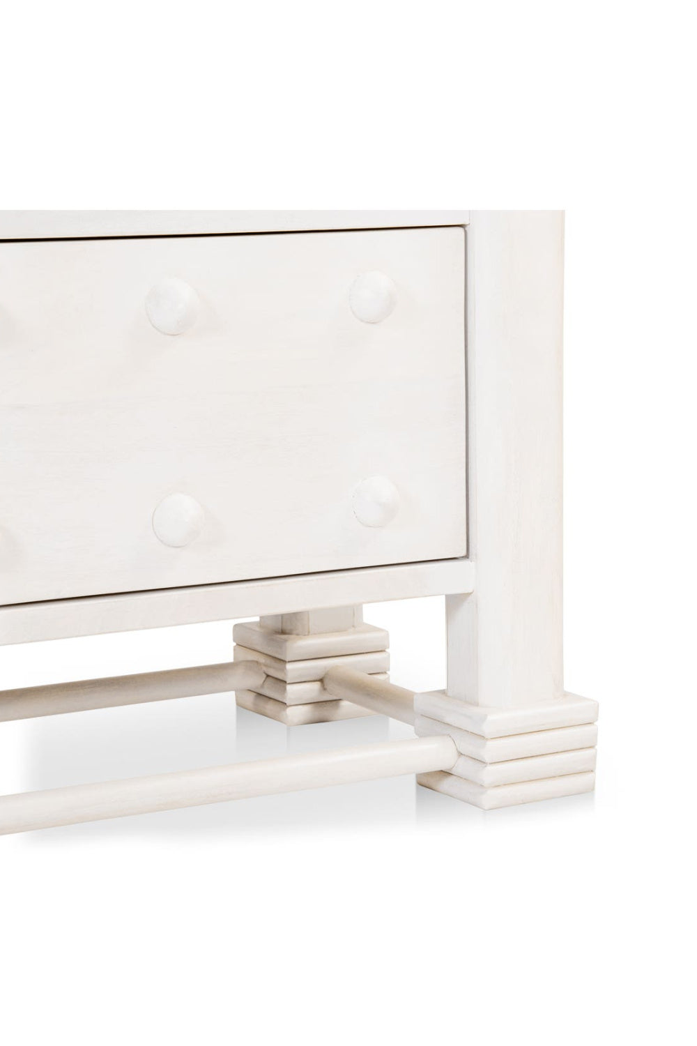 Modern European furniture - Whitewashed 2-Drawer Nightstand - www.oroa.com