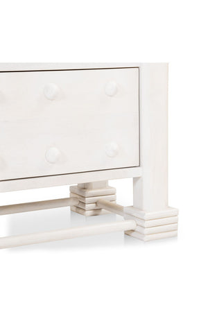 Modern European furniture - Whitewashed 2-Drawer Nightstand - www.oroa.com