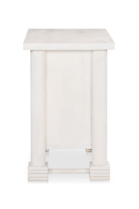 Modern European furniture - Whitewashed 2-Drawer Nightstand - www.oroa.com