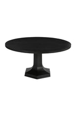 Modern European furniture - Black Round Dining Table - www.oroa.com