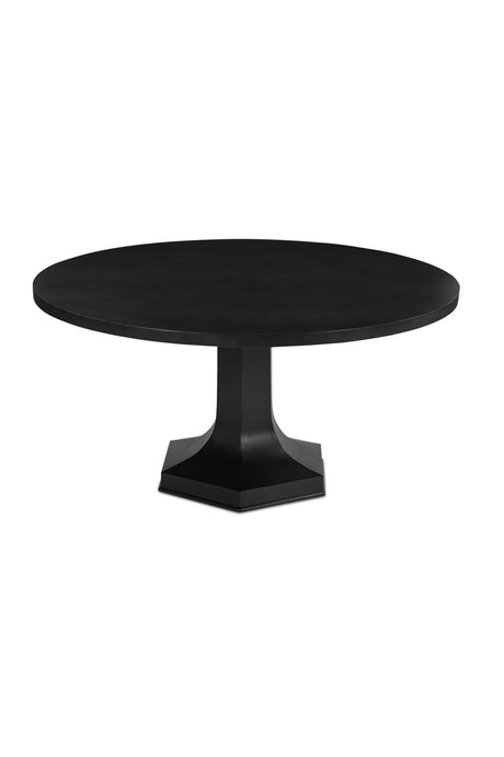 Modern European furniture - Black Round Dining Table - www.oroa.com