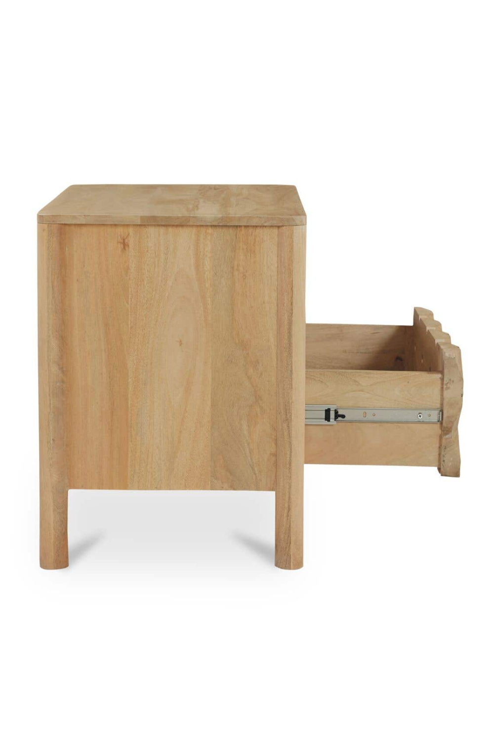 2-Drawer Mango Wood Nightstand | Novi Living Fulton | Oroa.com