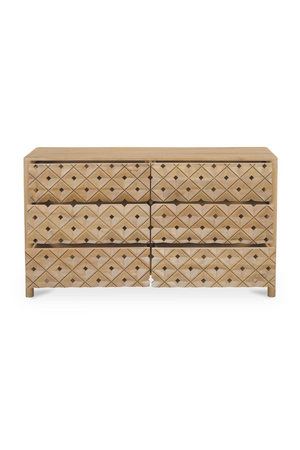 6-Drawer Mango Wood Dresser | Novi Living Fulton | Oroa.com