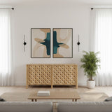 Modern European furniture - 4-Door Mango Wood Sideboard - www.oroa.com