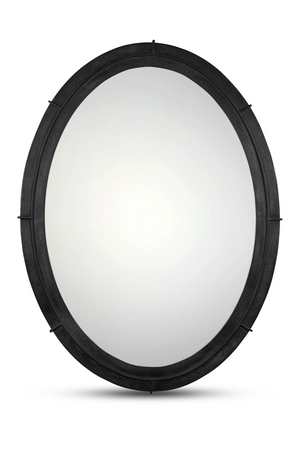 Aged Black Oval Mirror | Novi Living Antoni | Oroa.com
