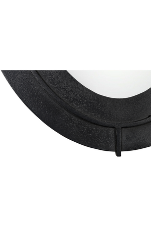 Aged Black Oval Mirror | Novi Living Antoni | Oroa.com