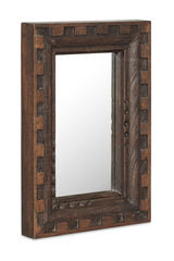 Modern European furniture - Brown Mango Wood Mirror - www.oroa.com