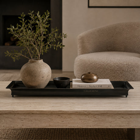 Modern European furniture - Gray Iron Long Tray - www.oroa.com