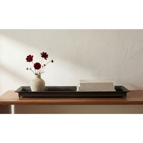 Modern European furniture - Gray Iron Long Tray - www.oroa.com