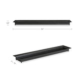 Modern European furniture - Gray Iron Long Tray - www.oroa.com