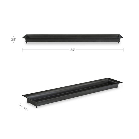 Modern European furniture - Gray Iron Long Tray - www.oroa.com
