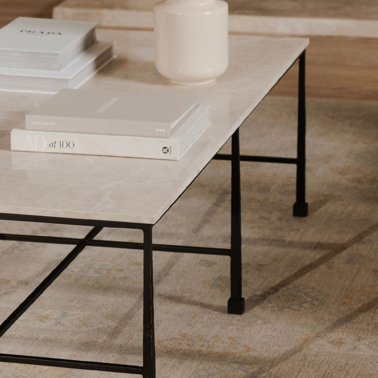 Modern European furniture - Botticino Marble Coffee Table - www.oroa.com