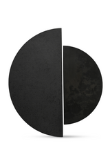 Modern European furniture - Black Semicircle Wall Decor - www.oroa.com