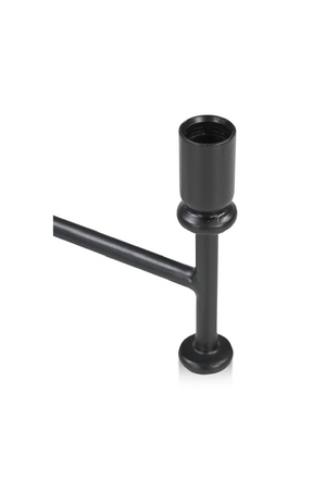 Black Metal Candle Holder | Novi Living Cicero | Oroa.com