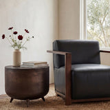 Modern European furniture - Drum-Style Accent Table - www.oroa.com