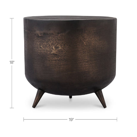 Modern European furniture - Drum-Style Accent Table - www.oroa.com