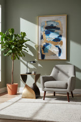 Modern European furniture - Brass Twisted Accent Table - www.oroa.com