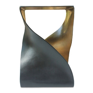 Modern European furniture - Two-Toned Metallic Accent Table - www.oroa.com