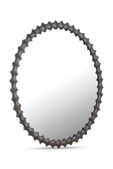 Modern European furniture - Black Round Mirror - www.oroa.com