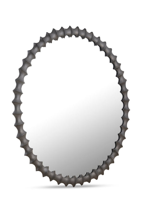 Modern European furniture - Black Round Mirror - www.oroa.com