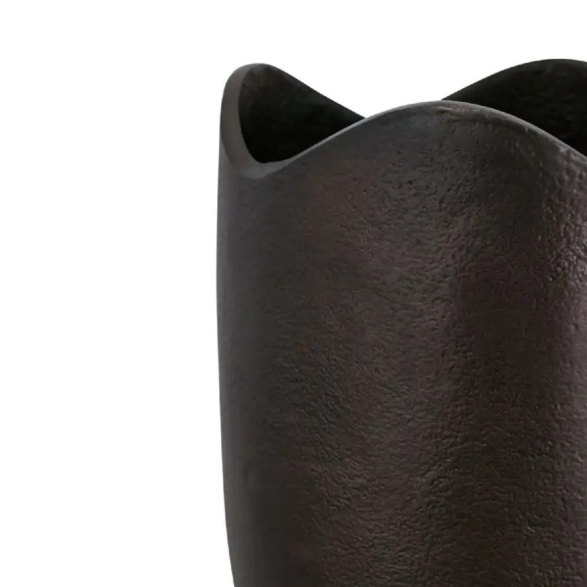 Solid Aluminum Scalloped Vase | Novi Living Athena