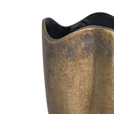 Solid Aluminum Scalloped Vase | Novi Living Athena