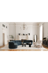 Modern European furniture - Black Herringbone 4-Door Sideboard - www.oroa.com