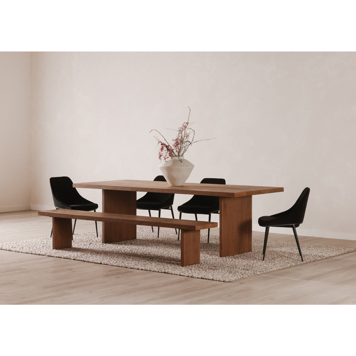 Modern European furniture - Sandblasted Oak Dining Table - www.oroa.com