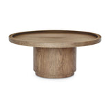 Modern European furniture - Round Tray Oak Coffee Table - www.oroa.com
